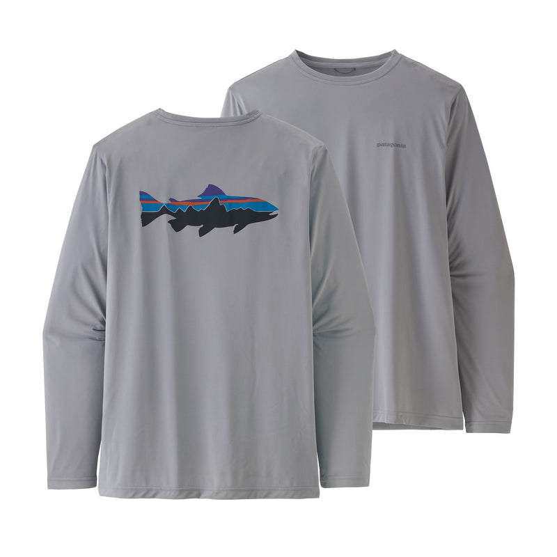 Men's L/S Capilene Cool Daily Fish Graphic Shirt | Front FTGY