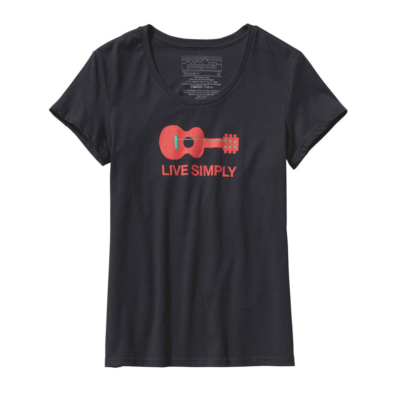 Women's Live Simply® Guitar T-Shirt | Front BKCT